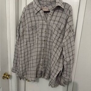 Women’s Plaid Button-Up Shirt